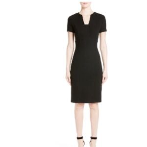 👑St John Micro Boucle Knit Dress In Caviar❤️